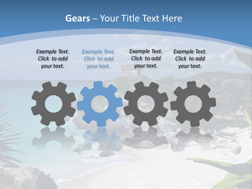 Mexico Beachfront Del PowerPoint Template