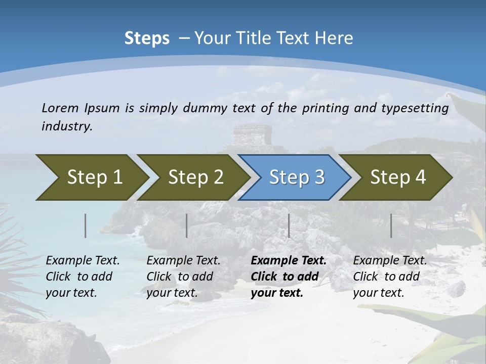 Mexico Beachfront Del PowerPoint Template