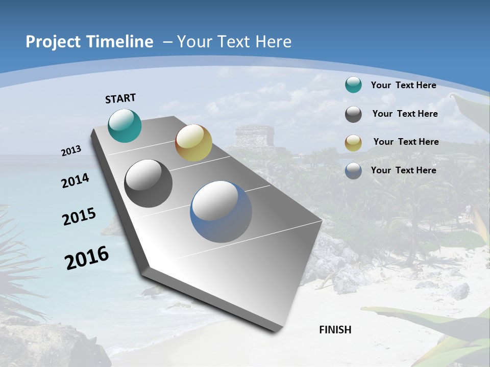 Mexico Beachfront Del PowerPoint Template