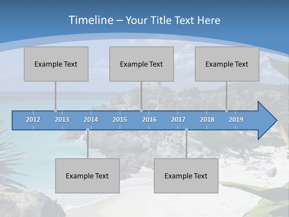 Mexico Beachfront Del PowerPoint Template