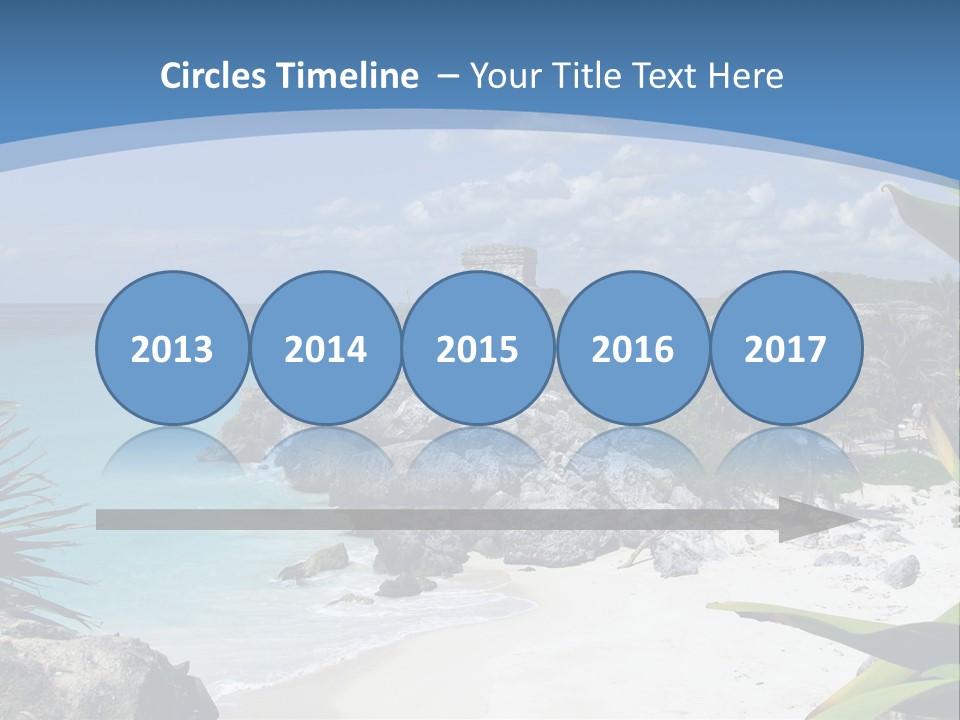 Mexico Beachfront Del PowerPoint Template