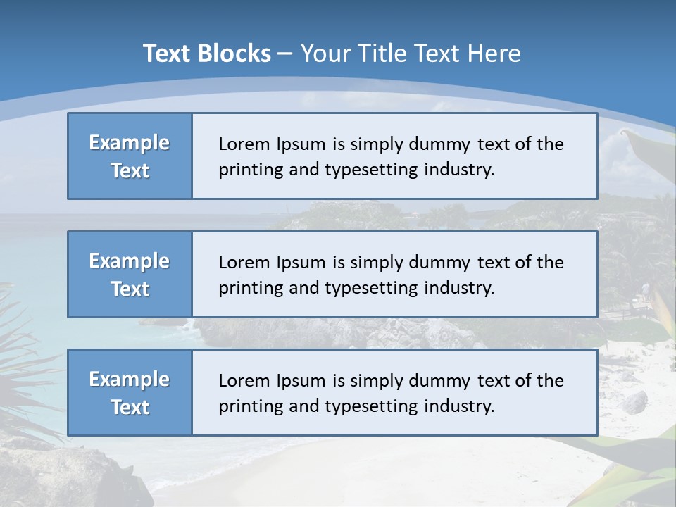 Mexico Beachfront Del PowerPoint Template