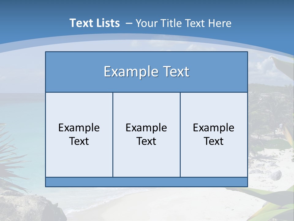 Mexico Beachfront Del PowerPoint Template