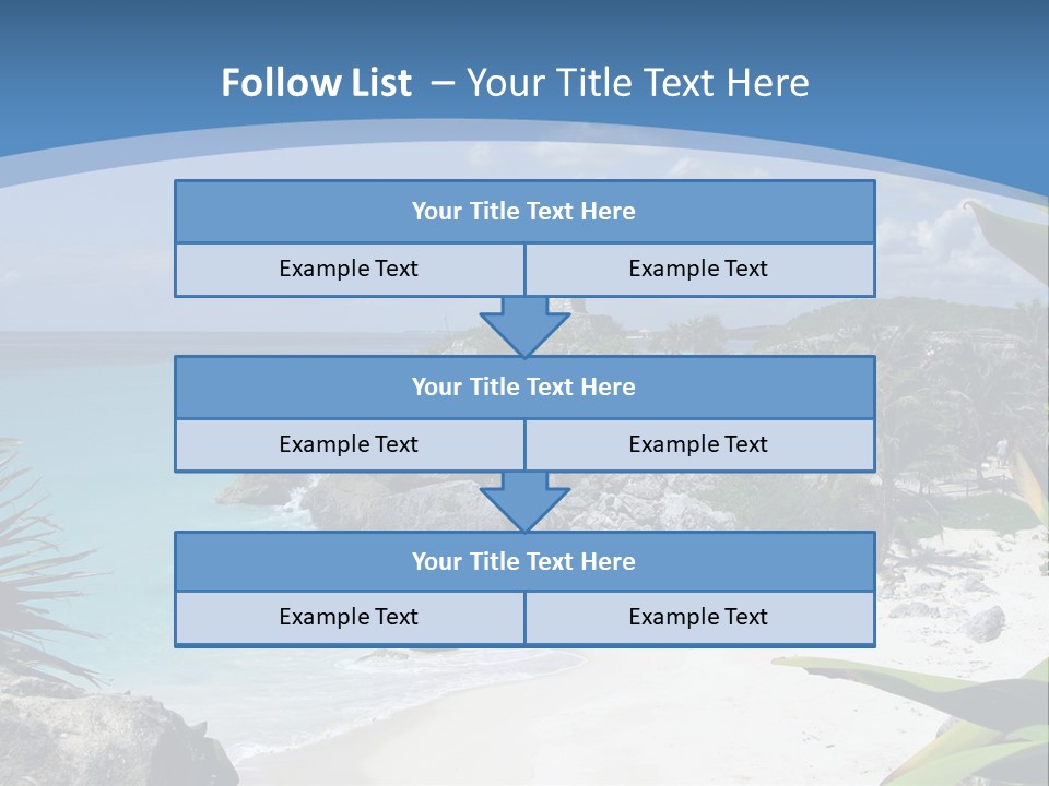 Mexico Beachfront Del PowerPoint Template