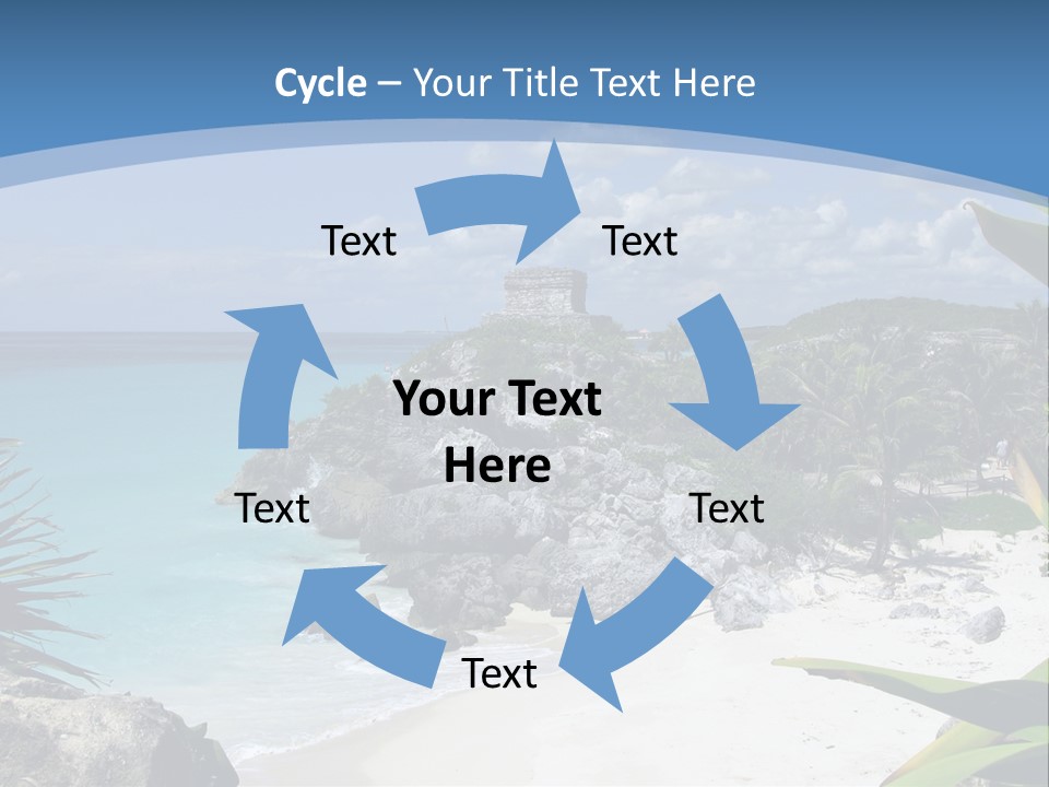 Mexico Beachfront Del PowerPoint Template