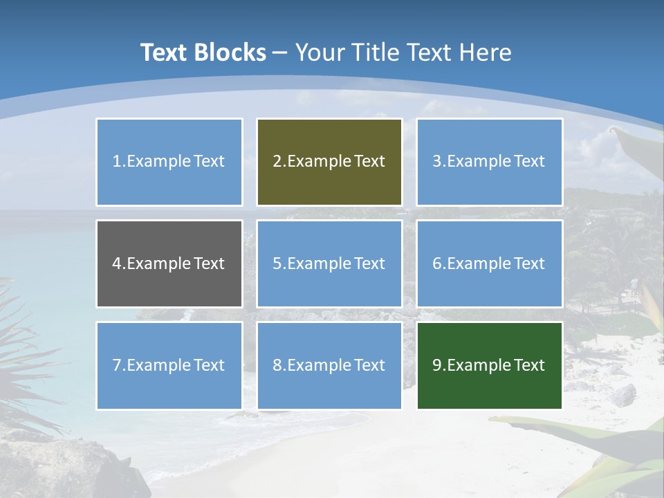 Mexico Beachfront Del PowerPoint Template