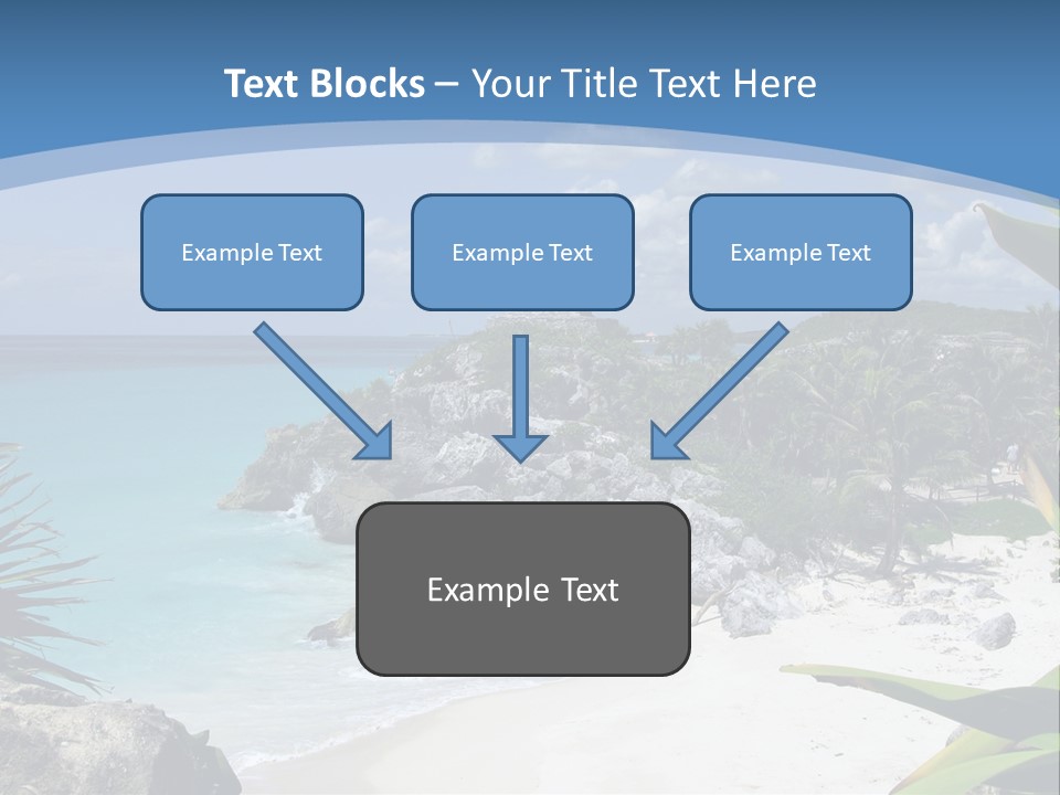 Mexico Beachfront Del PowerPoint Template