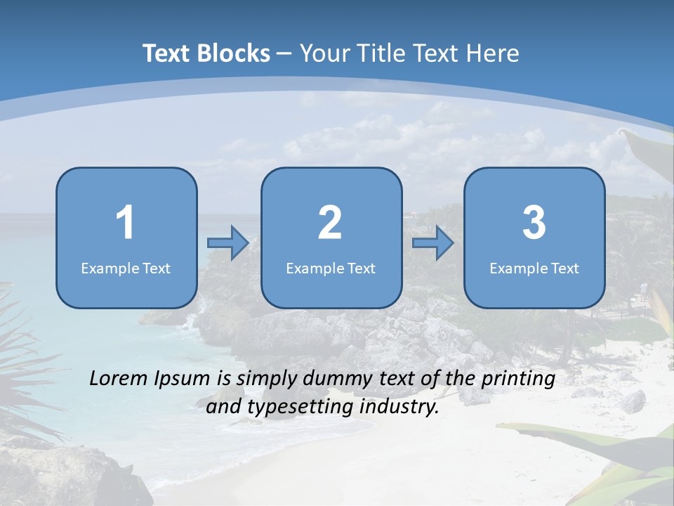Mexico Beachfront Del PowerPoint Template