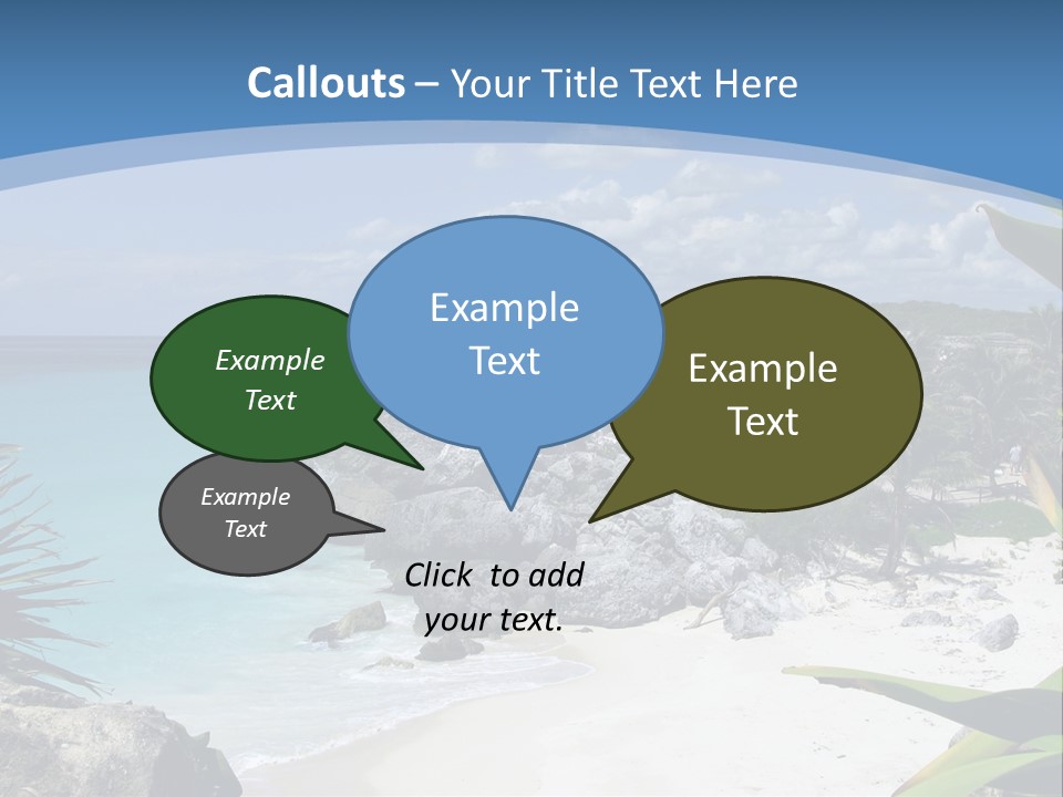 Mexico Beachfront Del PowerPoint Template