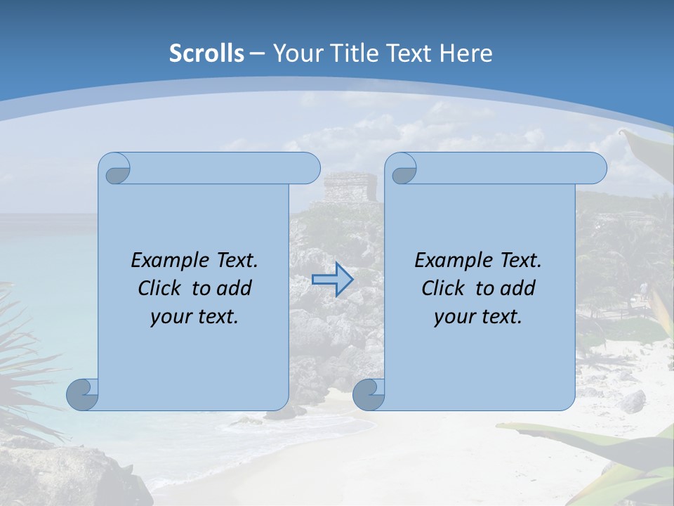 Mexico Beachfront Del PowerPoint Template