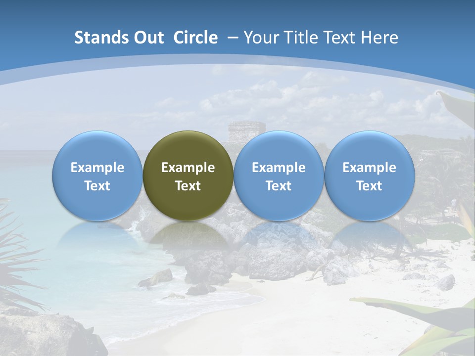 Mexico Beachfront Del PowerPoint Template