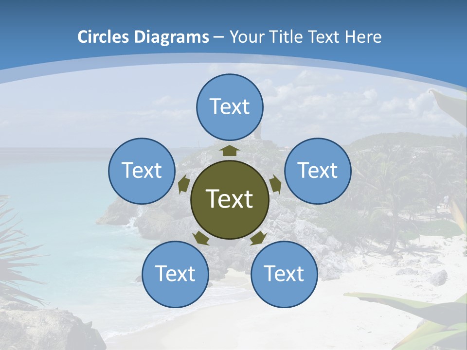 Mexico Beachfront Del PowerPoint Template