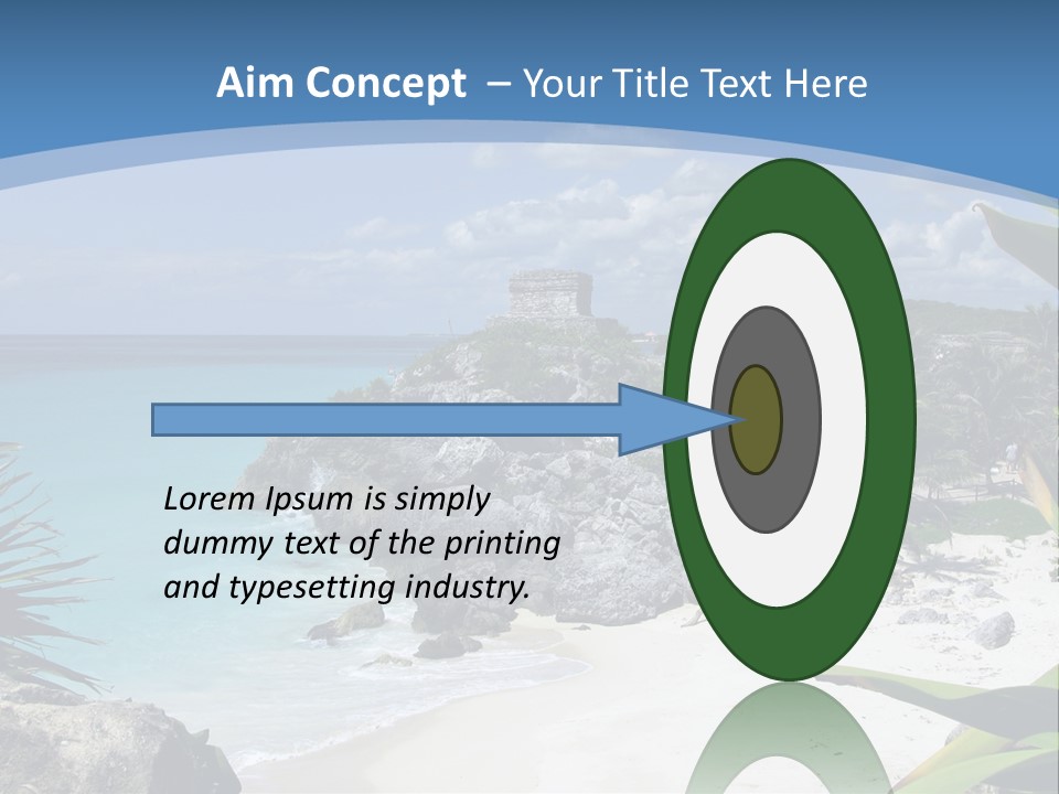 Mexico Beachfront Del PowerPoint Template