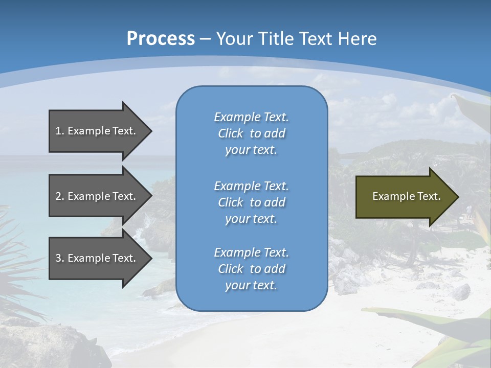 Mexico Beachfront Del PowerPoint Template