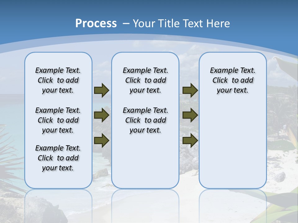 Mexico Beachfront Del PowerPoint Template