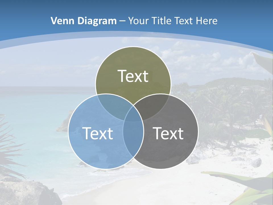 Mexico Beachfront Del PowerPoint Template