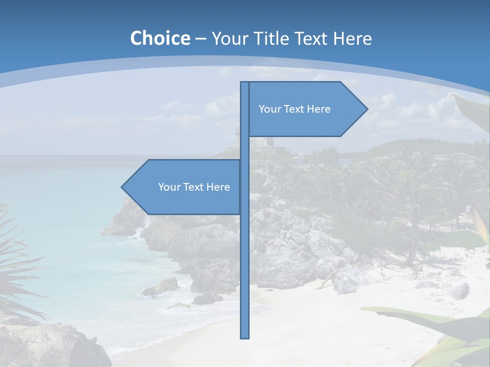 Mexico Beachfront Del PowerPoint Template