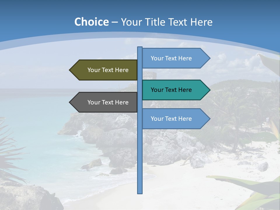 Mexico Beachfront Del PowerPoint Template
