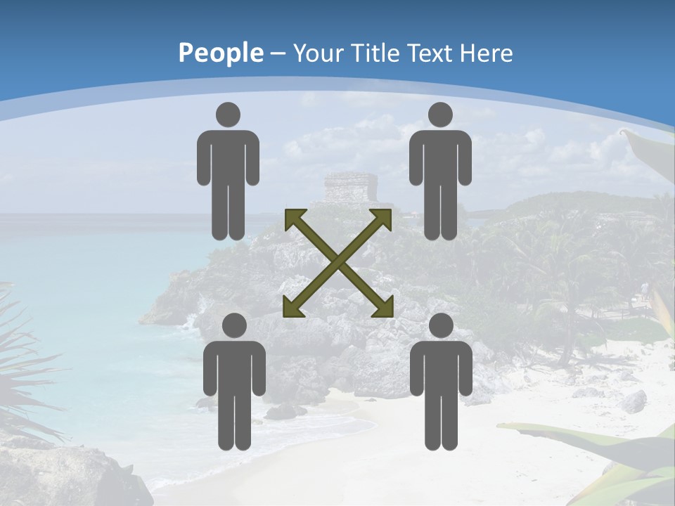 Mexico Beachfront Del PowerPoint Template