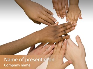 Unity Community Hand PowerPoint Template