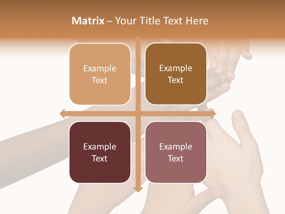 Unity Community Hand PowerPoint Template