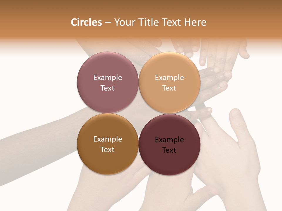 Unity Community Hand PowerPoint Template