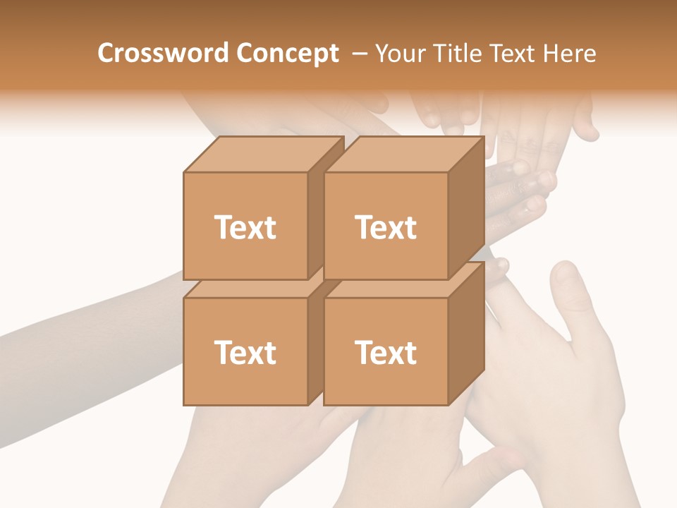 Unity Community Hand PowerPoint Template