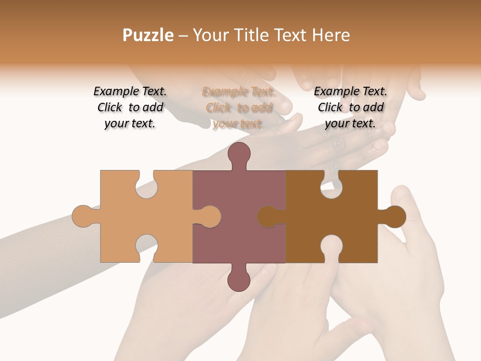 Unity Community Hand PowerPoint Template