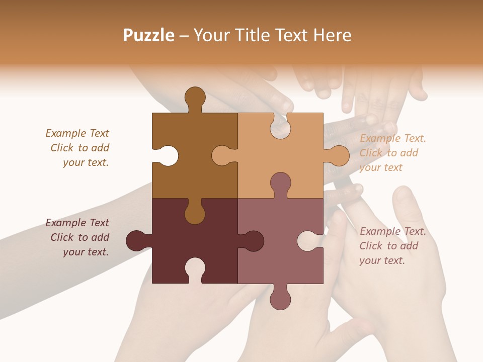 Unity Community Hand PowerPoint Template