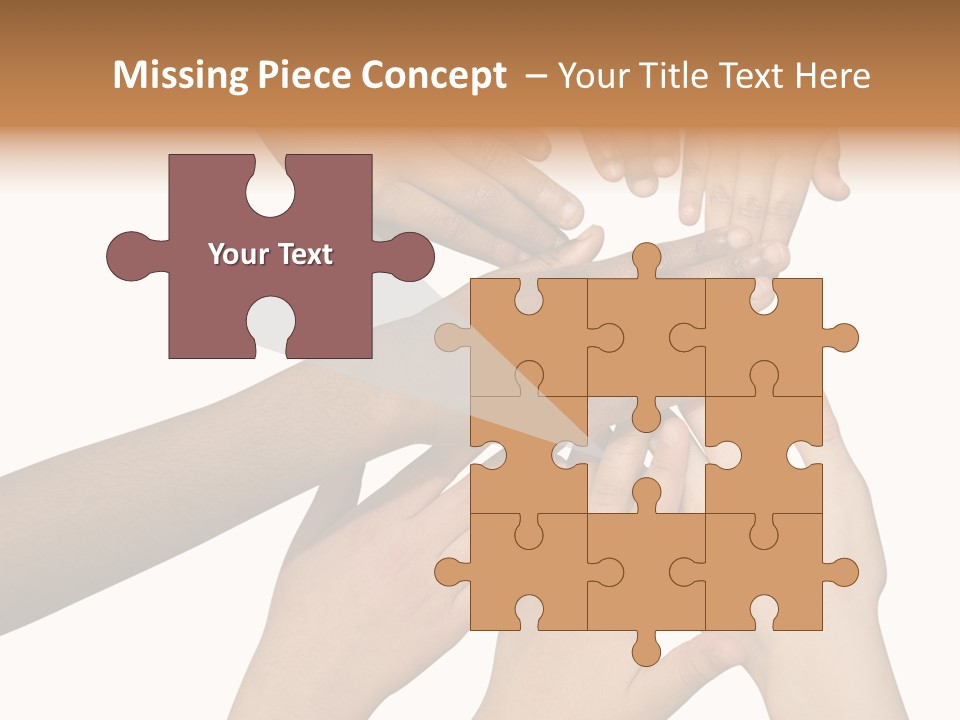 Unity Community Hand PowerPoint Template