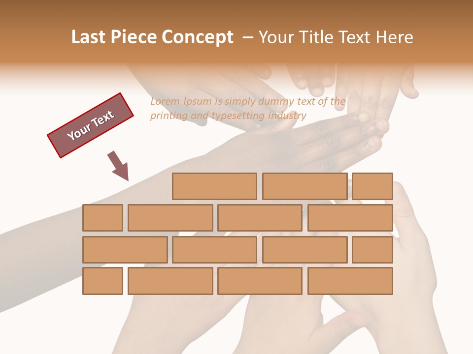 Unity Community Hand PowerPoint Template
