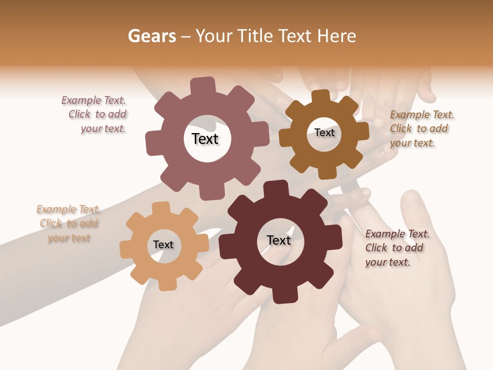 Unity Community Hand PowerPoint Template