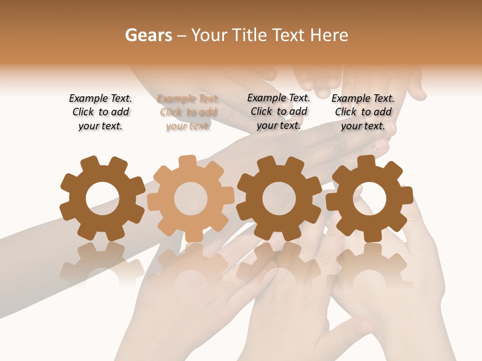 Unity Community Hand PowerPoint Template