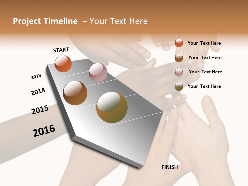 Unity Community Hand PowerPoint Template