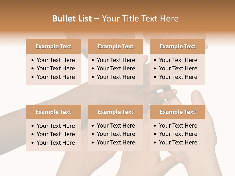 Unity Community Hand PowerPoint Template
