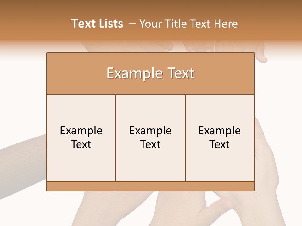 Unity Community Hand PowerPoint Template