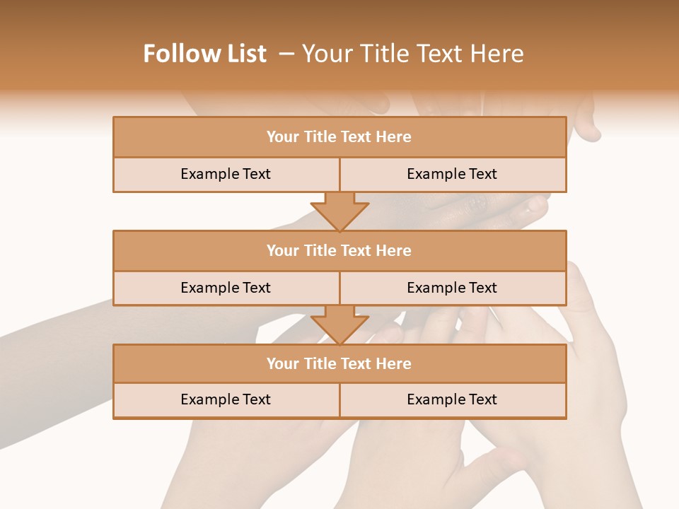 Unity Community Hand PowerPoint Template