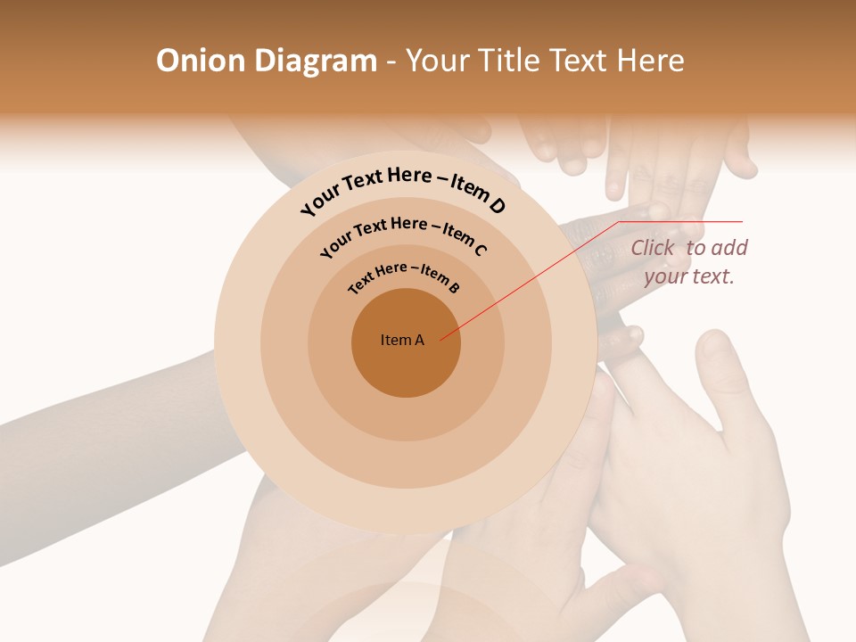 Unity Community Hand PowerPoint Template