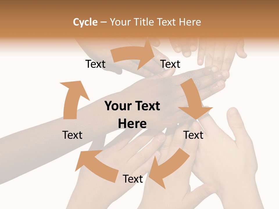 Unity Community Hand PowerPoint Template