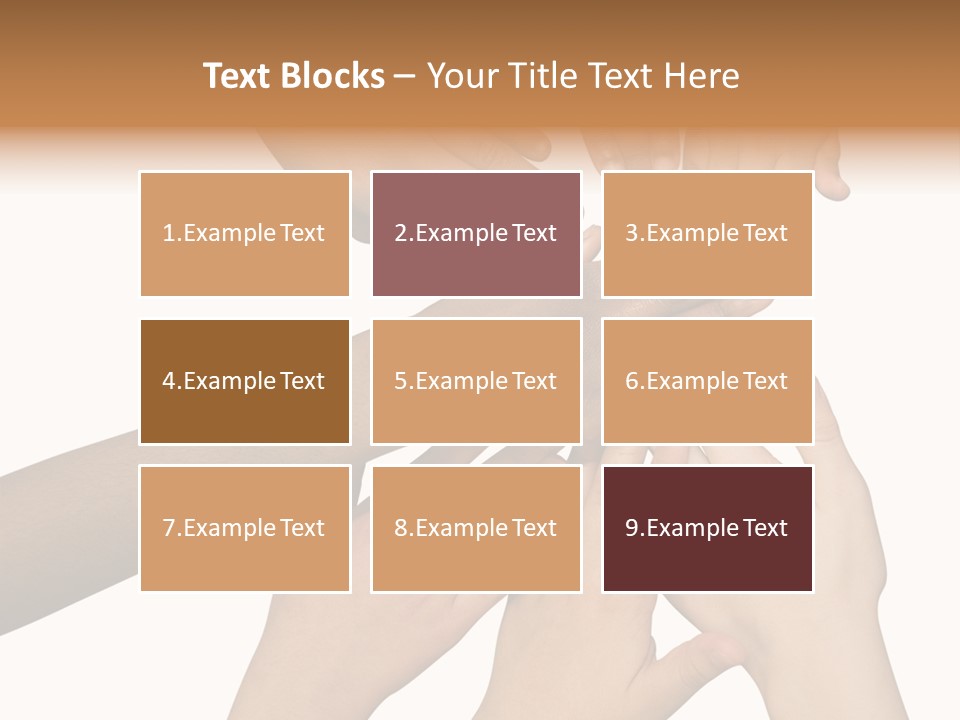 Unity Community Hand PowerPoint Template