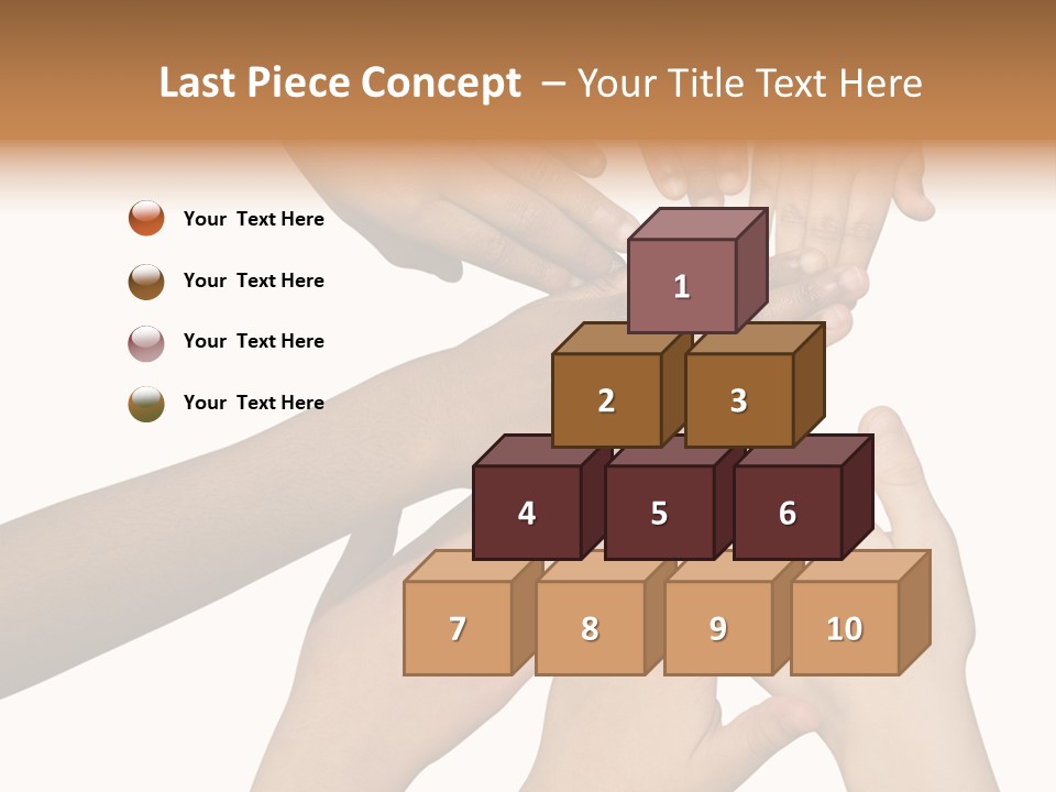 Unity Community Hand PowerPoint Template