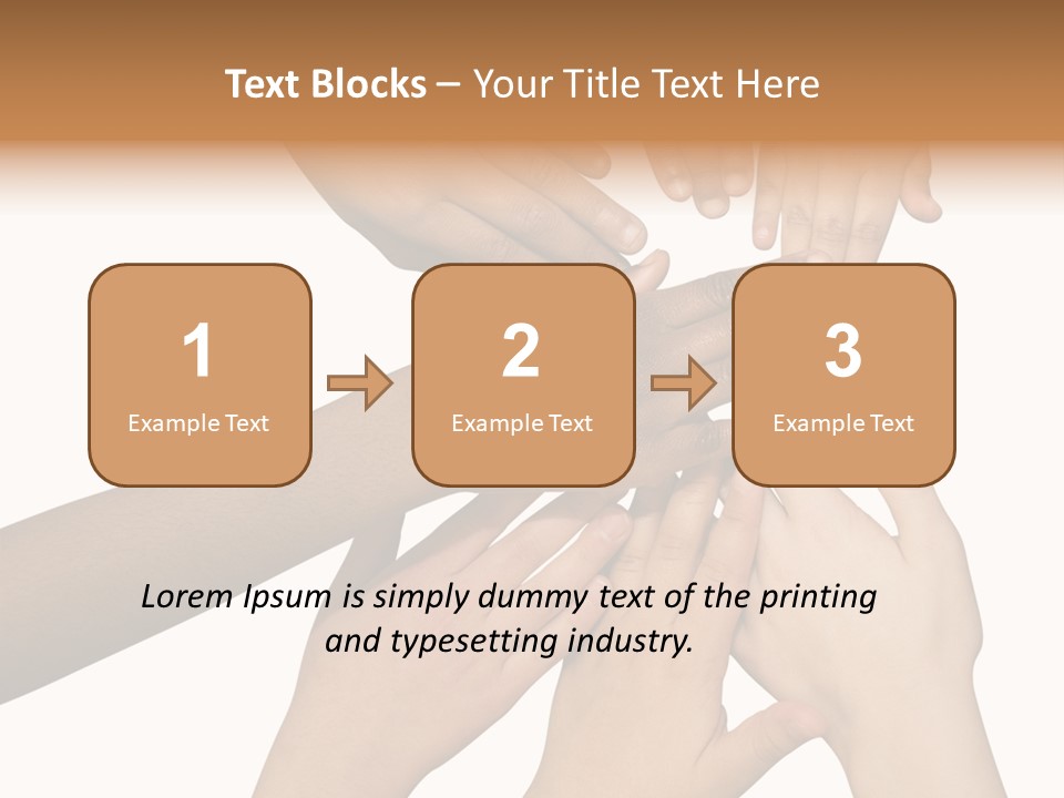 Unity Community Hand PowerPoint Template