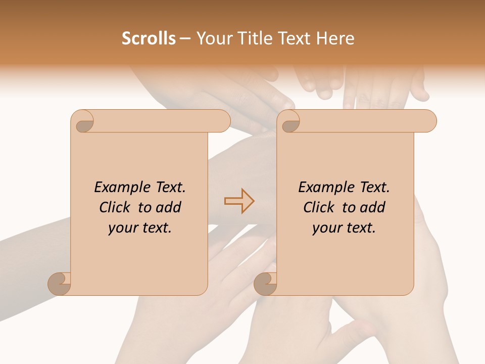 Unity Community Hand PowerPoint Template