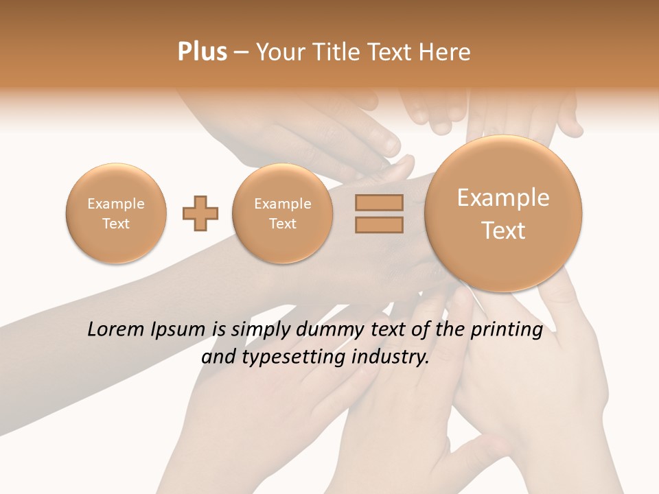 Unity Community Hand PowerPoint Template