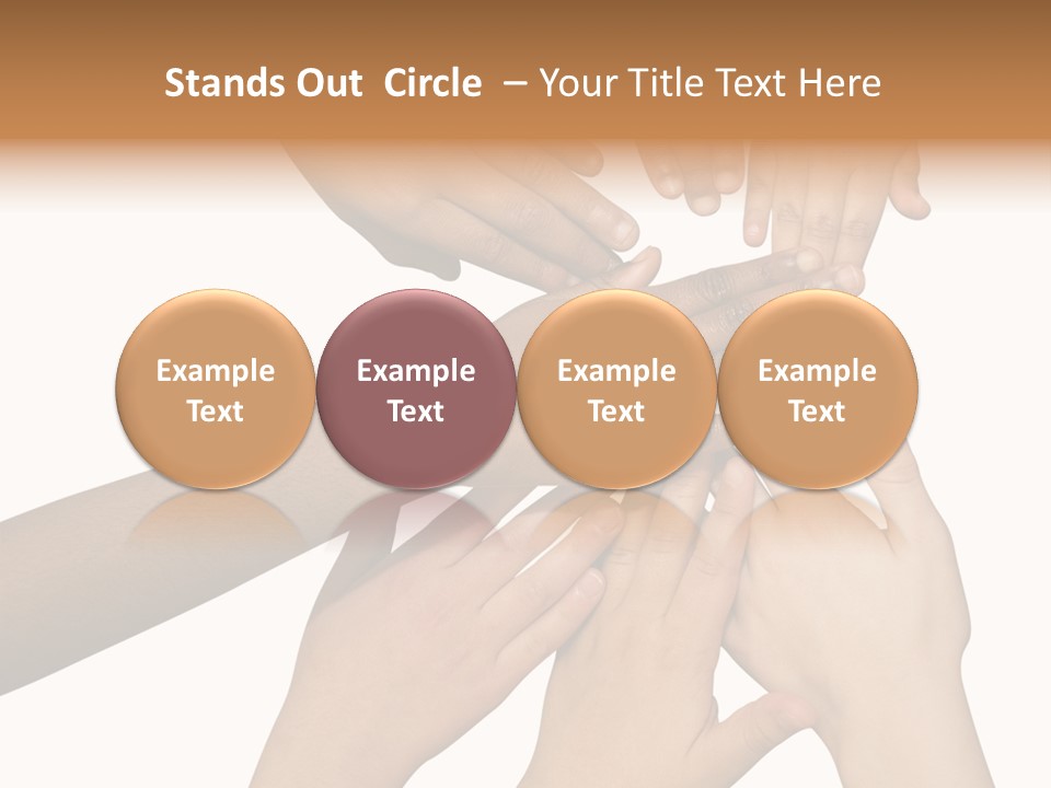 Unity Community Hand PowerPoint Template