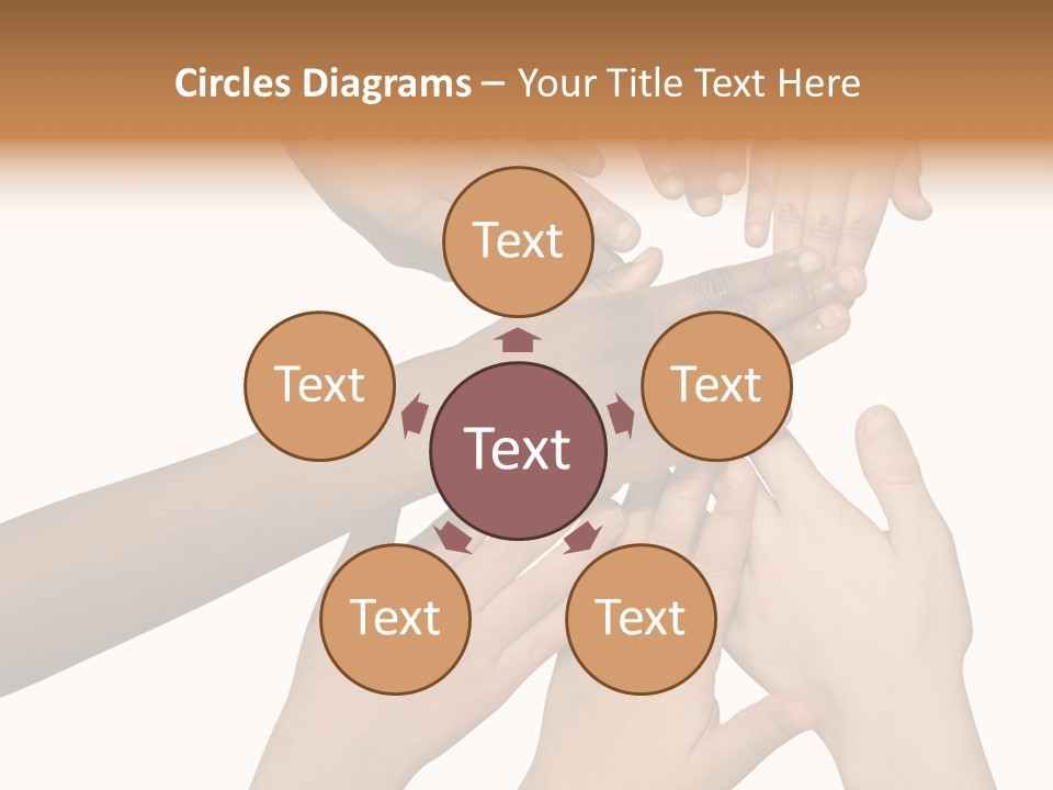 Unity Community Hand PowerPoint Template