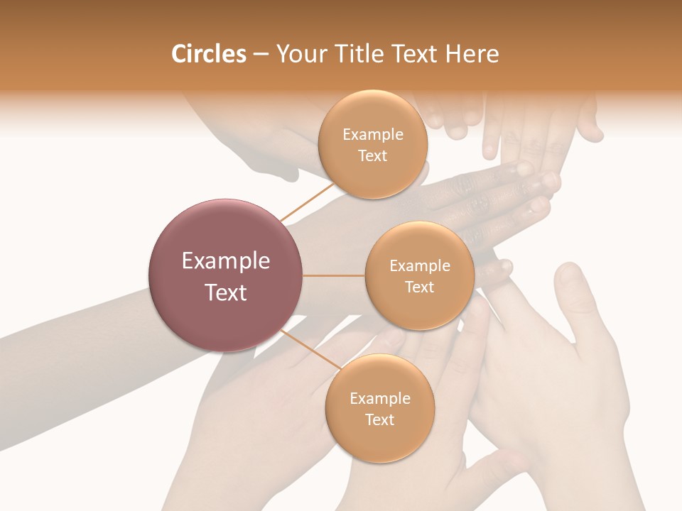 Unity Community Hand PowerPoint Template