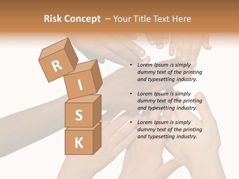 Unity Community Hand PowerPoint Template