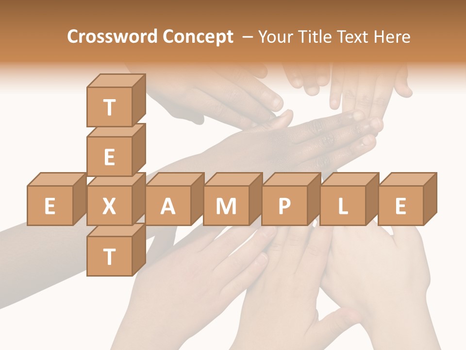 Unity Community Hand PowerPoint Template