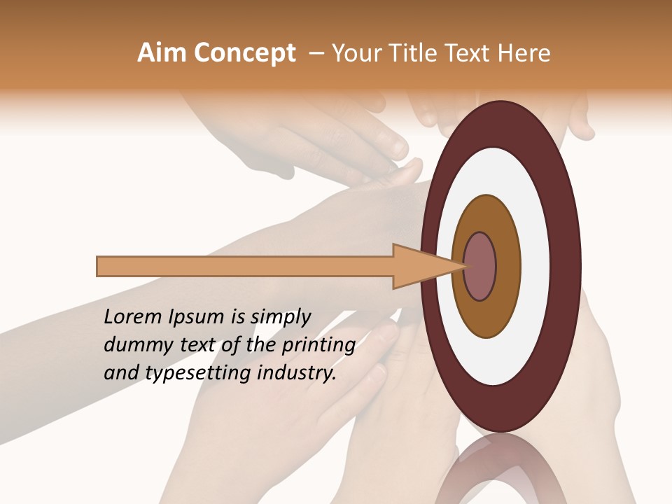 Unity Community Hand PowerPoint Template